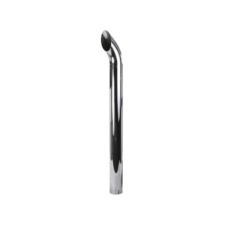 A & I Products Chrome Exhaust Stack, Curved 52.5" x8.5" x8.5" A-ZNL89375C